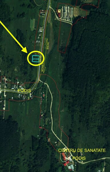 Teren 1,717mp Margineni, strada Sat podis